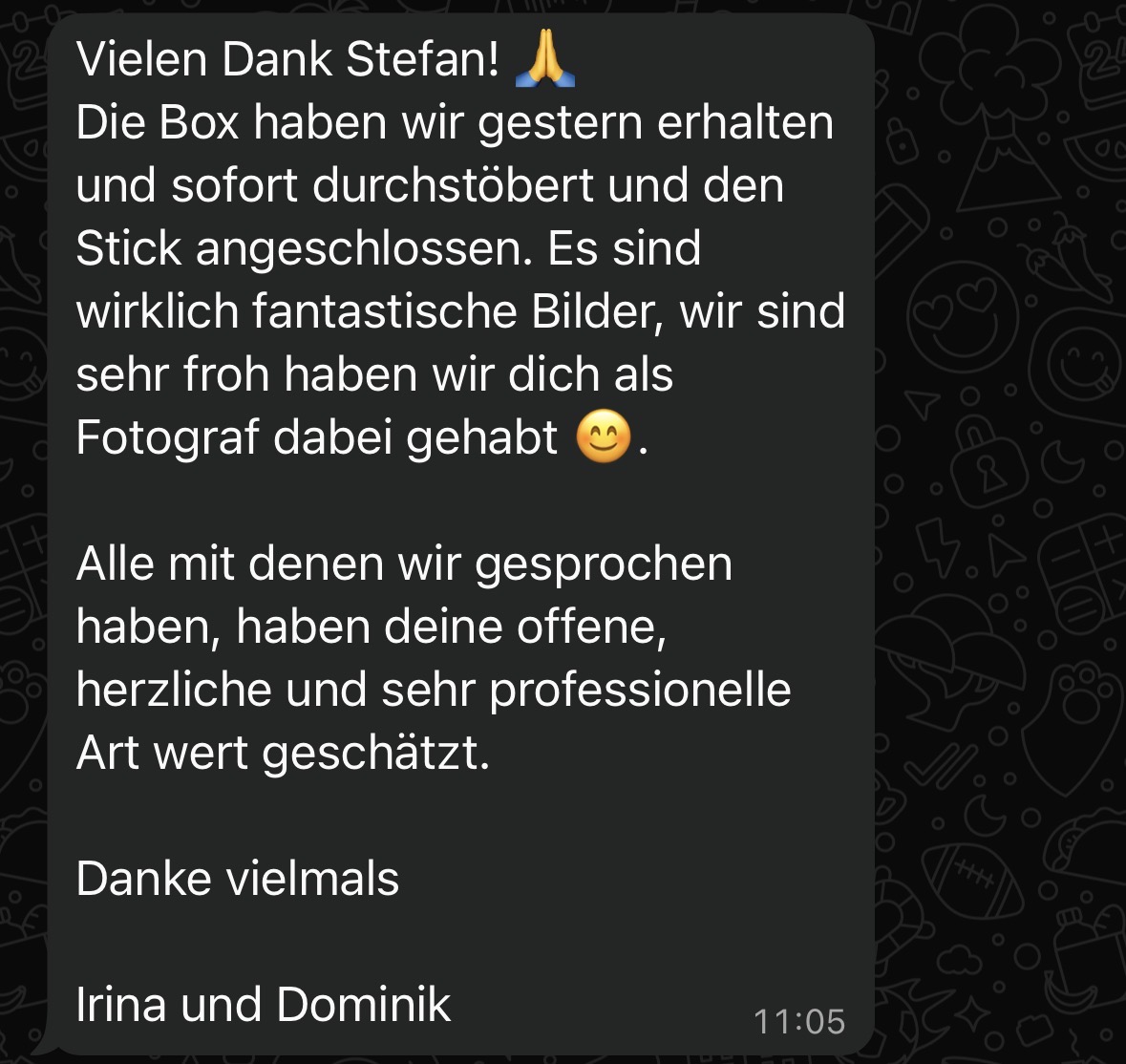 Kundenfeedback WhatsApp